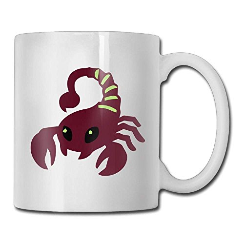 NA Taza de Doble Cara Taza de café Personalizada de escorpión Lindo Taza de té de Regalos de cerámica de cumpleaños Masculino