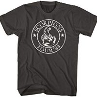 camiseta negra scorpions tour 84